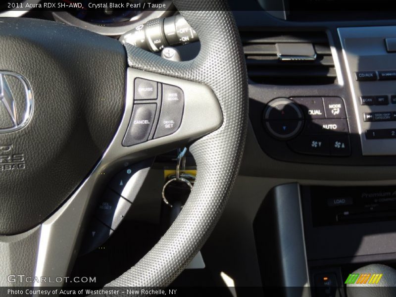 Crystal Black Pearl / Taupe 2011 Acura RDX SH-AWD