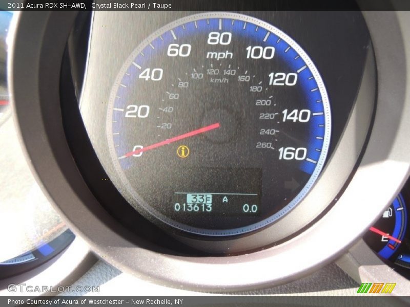 Crystal Black Pearl / Taupe 2011 Acura RDX SH-AWD