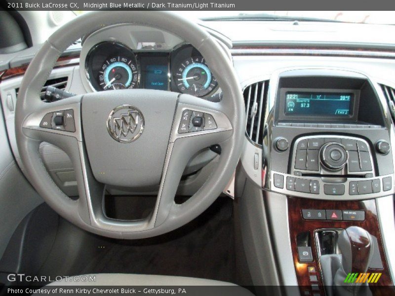 Midnight Blue Metallic / Dark Titanium/Light Titanium 2011 Buick LaCrosse CX