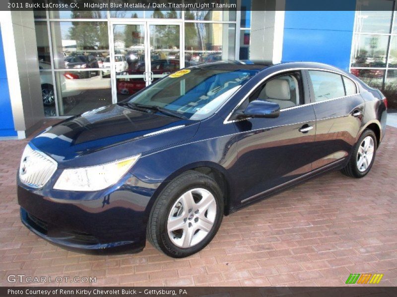 Midnight Blue Metallic / Dark Titanium/Light Titanium 2011 Buick LaCrosse CX