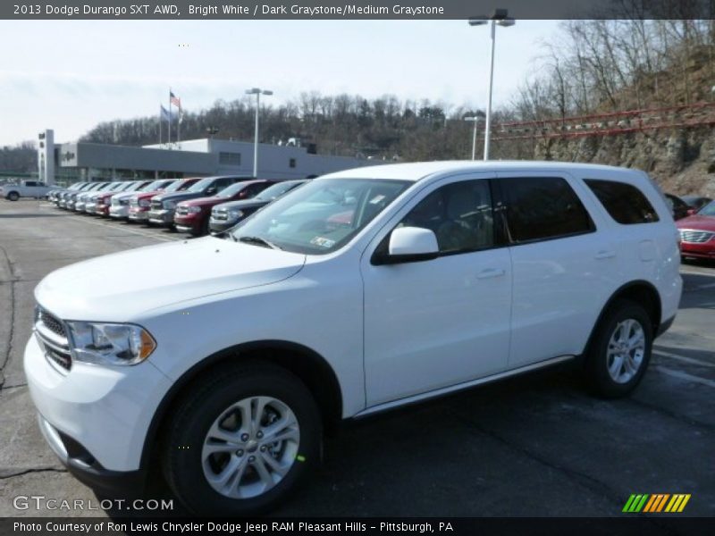 Bright White / Dark Graystone/Medium Graystone 2013 Dodge Durango SXT AWD