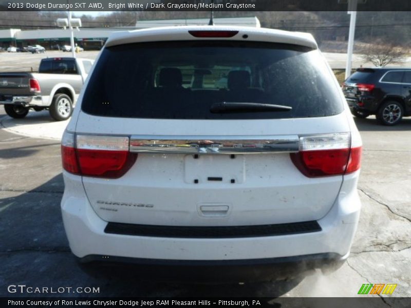 Bright White / Dark Graystone/Medium Graystone 2013 Dodge Durango SXT AWD