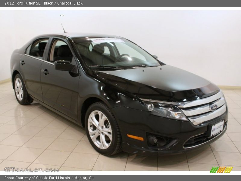 Black / Charcoal Black 2012 Ford Fusion SE