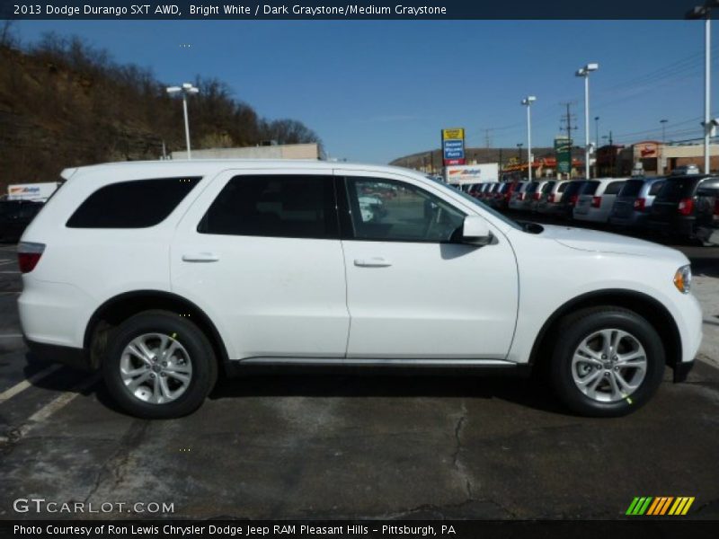 Bright White / Dark Graystone/Medium Graystone 2013 Dodge Durango SXT AWD