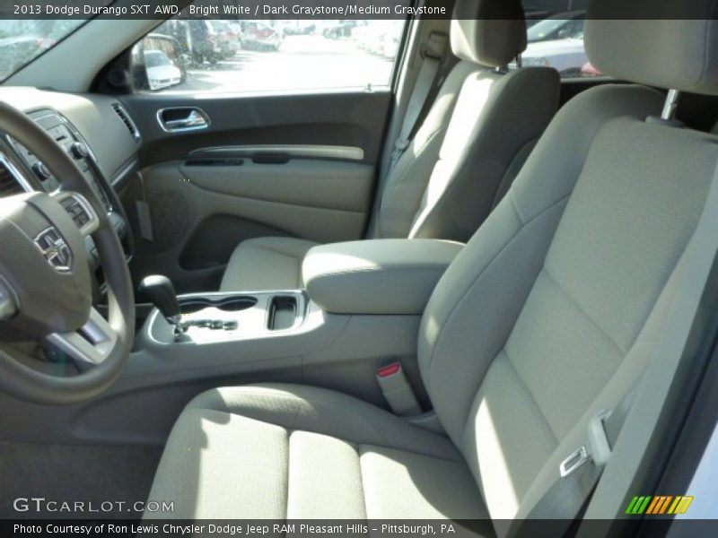 Bright White / Dark Graystone/Medium Graystone 2013 Dodge Durango SXT AWD