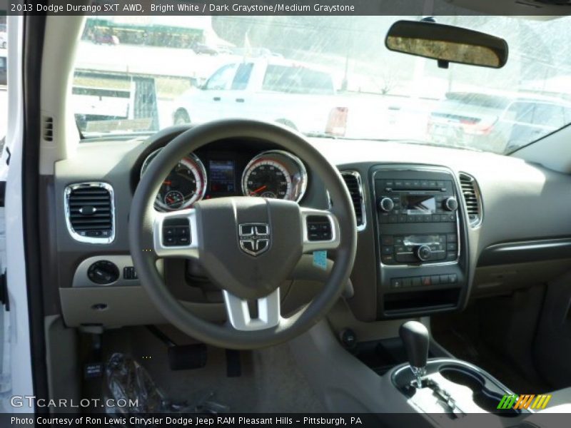 Bright White / Dark Graystone/Medium Graystone 2013 Dodge Durango SXT AWD