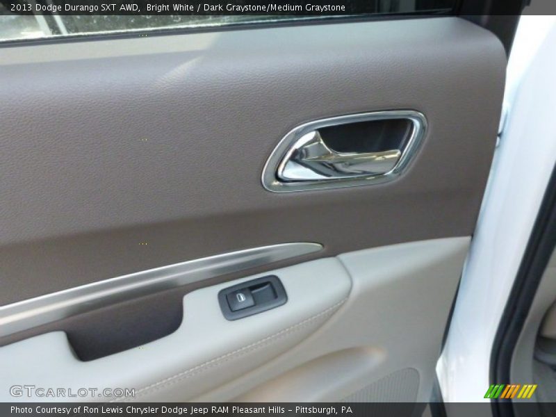 Bright White / Dark Graystone/Medium Graystone 2013 Dodge Durango SXT AWD