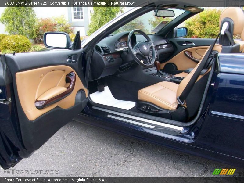 Orient Blue Metallic / Natural Brown 2003 BMW 3 Series 325i Convertible