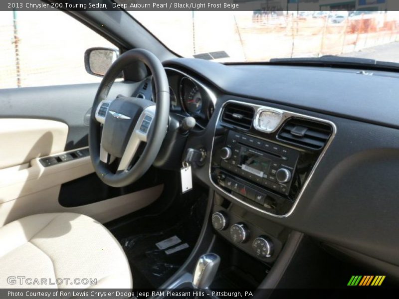 Deep Auburn Pearl / Black/Light Frost Beige 2013 Chrysler 200 Touring Sedan