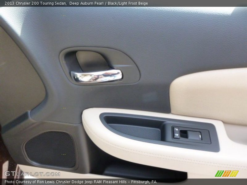 Deep Auburn Pearl / Black/Light Frost Beige 2013 Chrysler 200 Touring Sedan