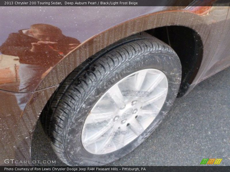 Deep Auburn Pearl / Black/Light Frost Beige 2013 Chrysler 200 Touring Sedan