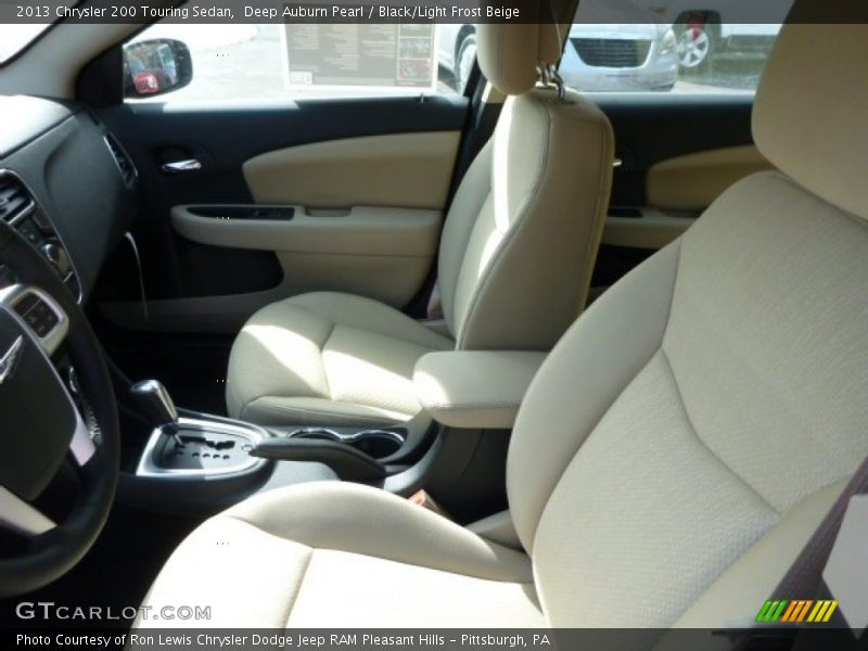 Deep Auburn Pearl / Black/Light Frost Beige 2013 Chrysler 200 Touring Sedan