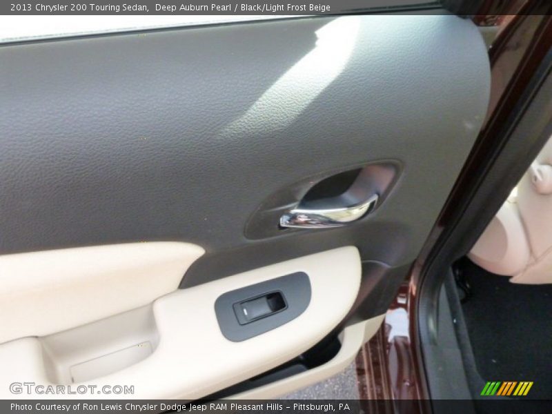 Deep Auburn Pearl / Black/Light Frost Beige 2013 Chrysler 200 Touring Sedan