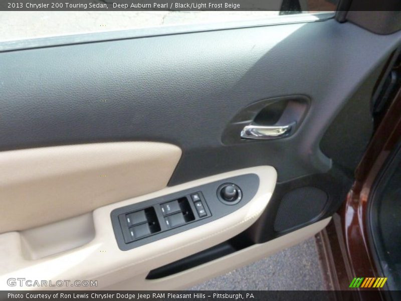 Deep Auburn Pearl / Black/Light Frost Beige 2013 Chrysler 200 Touring Sedan