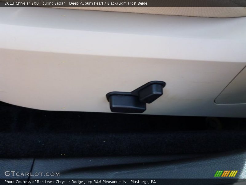 Deep Auburn Pearl / Black/Light Frost Beige 2013 Chrysler 200 Touring Sedan