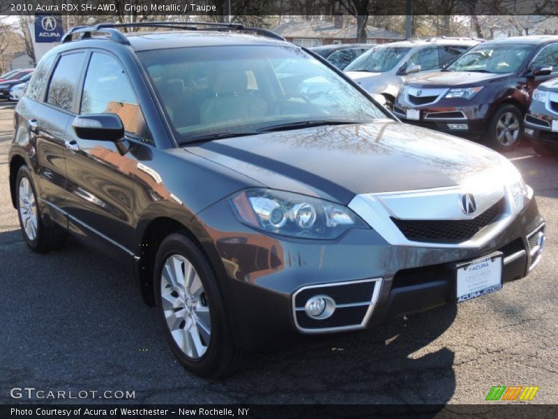 Grigio Metallic / Taupe 2010 Acura RDX SH-AWD