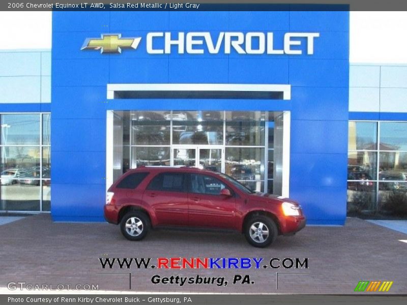 Salsa Red Metallic / Light Gray 2006 Chevrolet Equinox LT AWD