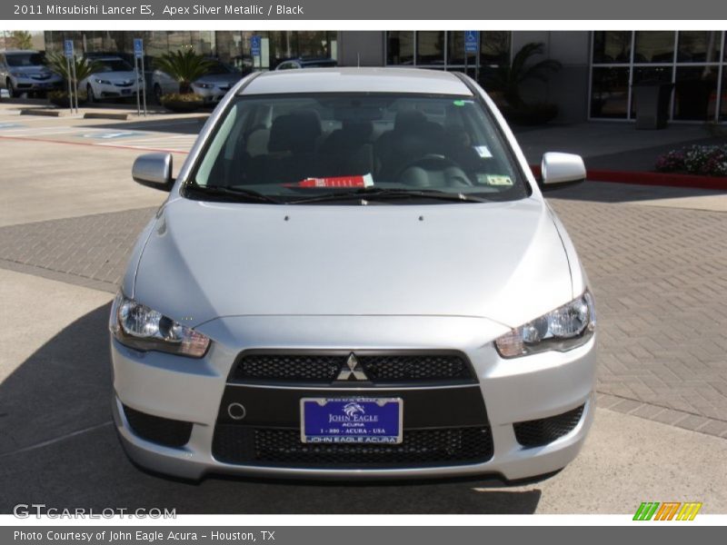 Apex Silver Metallic / Black 2011 Mitsubishi Lancer ES
