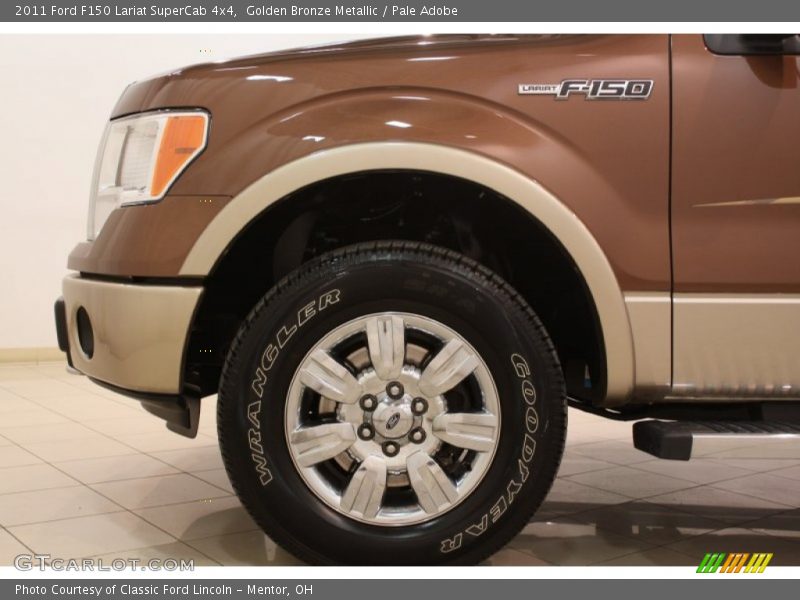 Golden Bronze Metallic / Pale Adobe 2011 Ford F150 Lariat SuperCab 4x4