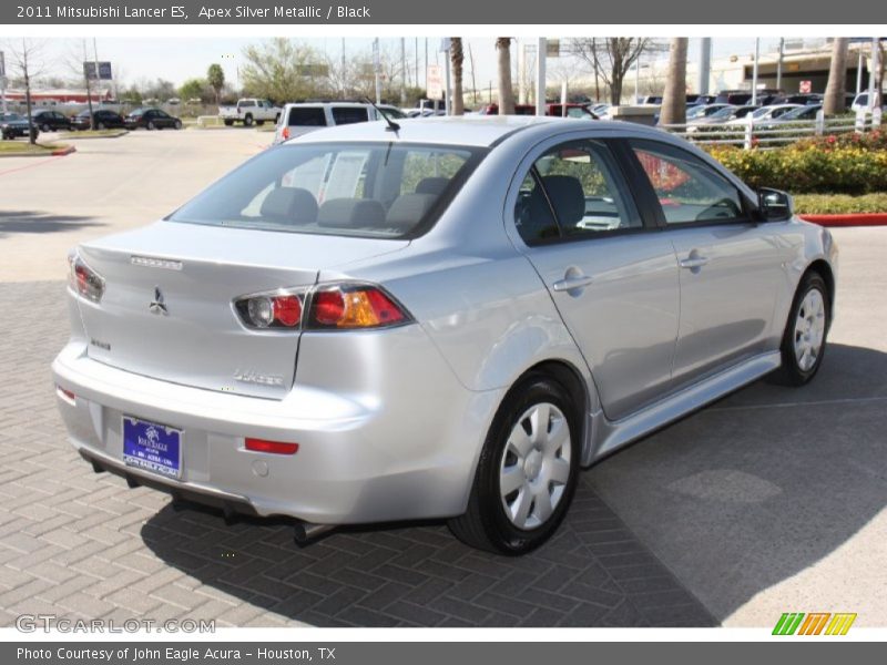 Apex Silver Metallic / Black 2011 Mitsubishi Lancer ES