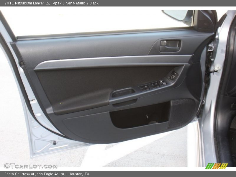 Apex Silver Metallic / Black 2011 Mitsubishi Lancer ES
