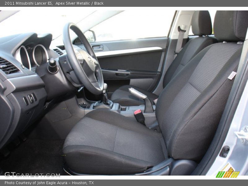 Apex Silver Metallic / Black 2011 Mitsubishi Lancer ES