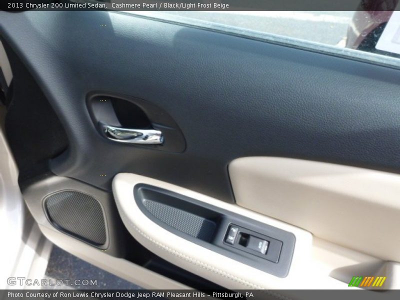 Cashmere Pearl / Black/Light Frost Beige 2013 Chrysler 200 Limited Sedan