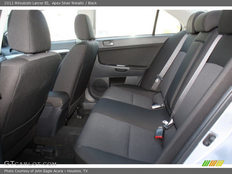 Apex Silver Metallic / Black 2011 Mitsubishi Lancer ES