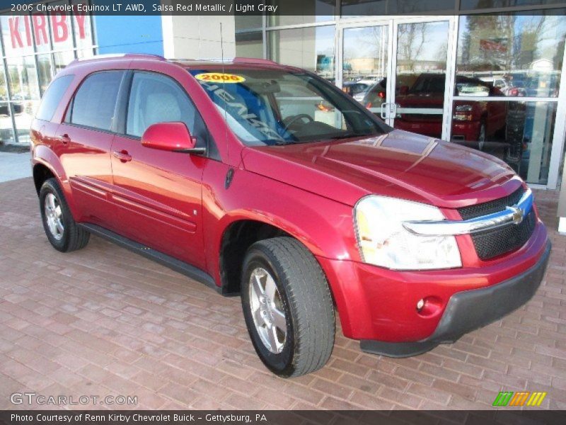 Salsa Red Metallic / Light Gray 2006 Chevrolet Equinox LT AWD