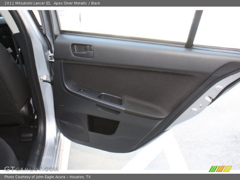 Apex Silver Metallic / Black 2011 Mitsubishi Lancer ES