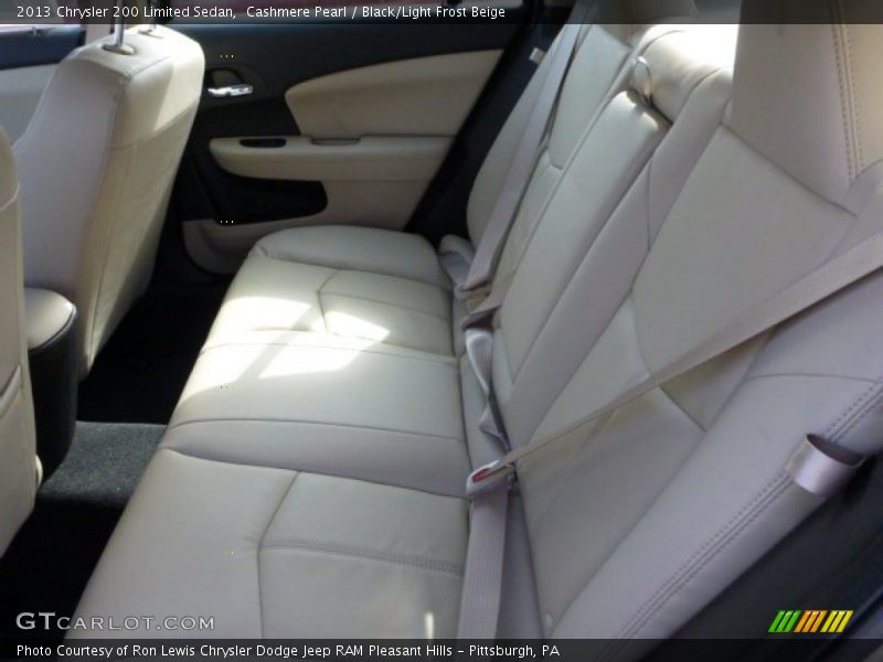 Cashmere Pearl / Black/Light Frost Beige 2013 Chrysler 200 Limited Sedan