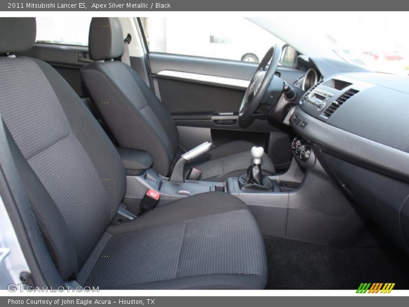 Apex Silver Metallic / Black 2011 Mitsubishi Lancer ES