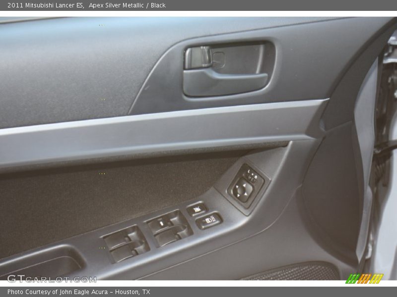 Apex Silver Metallic / Black 2011 Mitsubishi Lancer ES
