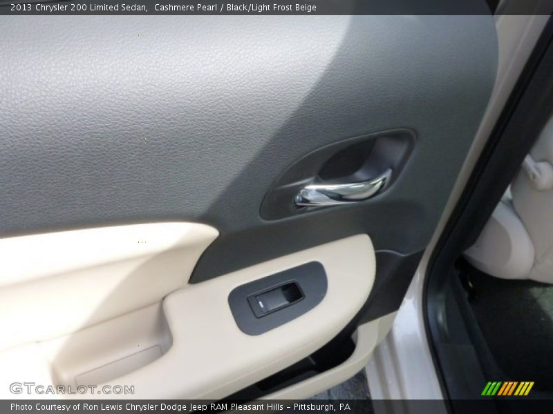 Cashmere Pearl / Black/Light Frost Beige 2013 Chrysler 200 Limited Sedan