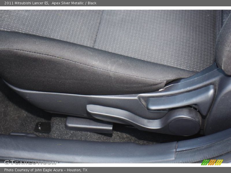 Apex Silver Metallic / Black 2011 Mitsubishi Lancer ES
