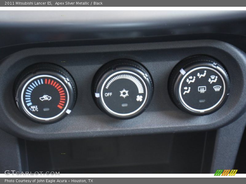 Apex Silver Metallic / Black 2011 Mitsubishi Lancer ES