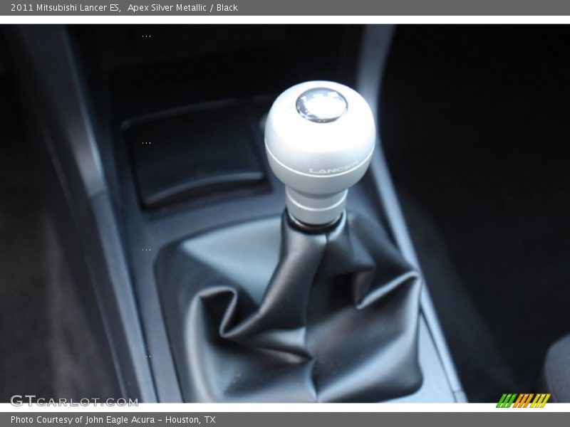Apex Silver Metallic / Black 2011 Mitsubishi Lancer ES
