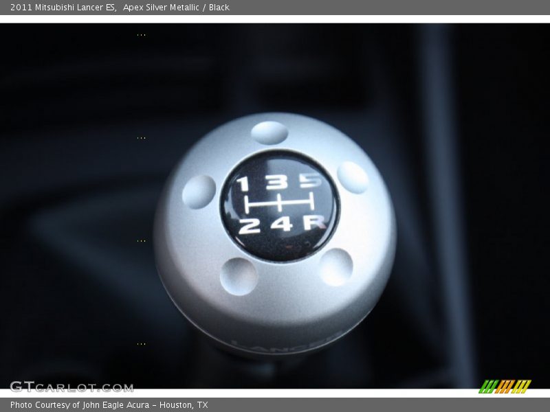 Apex Silver Metallic / Black 2011 Mitsubishi Lancer ES