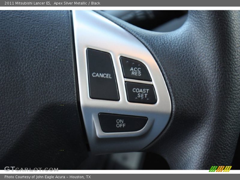 Apex Silver Metallic / Black 2011 Mitsubishi Lancer ES