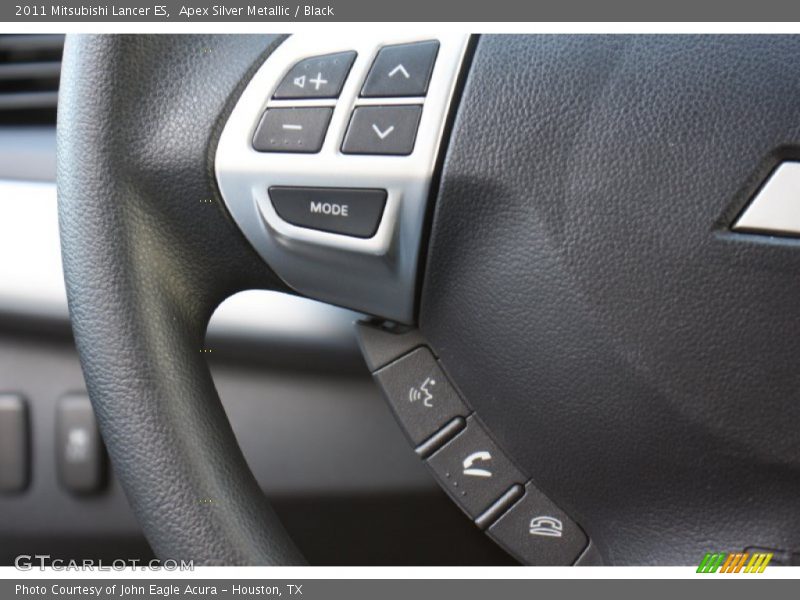 Apex Silver Metallic / Black 2011 Mitsubishi Lancer ES