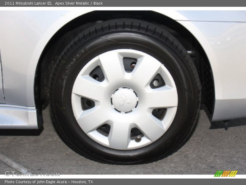 Apex Silver Metallic / Black 2011 Mitsubishi Lancer ES