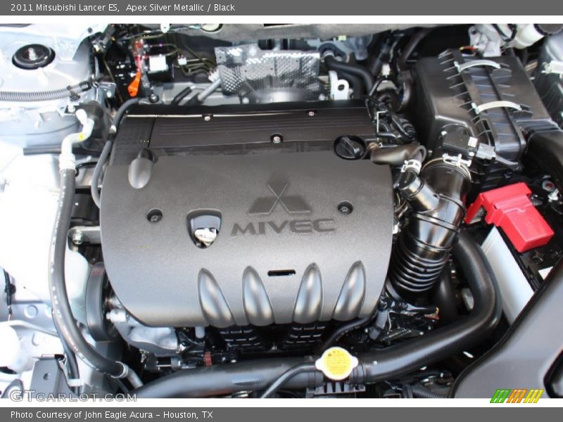 Apex Silver Metallic / Black 2011 Mitsubishi Lancer ES