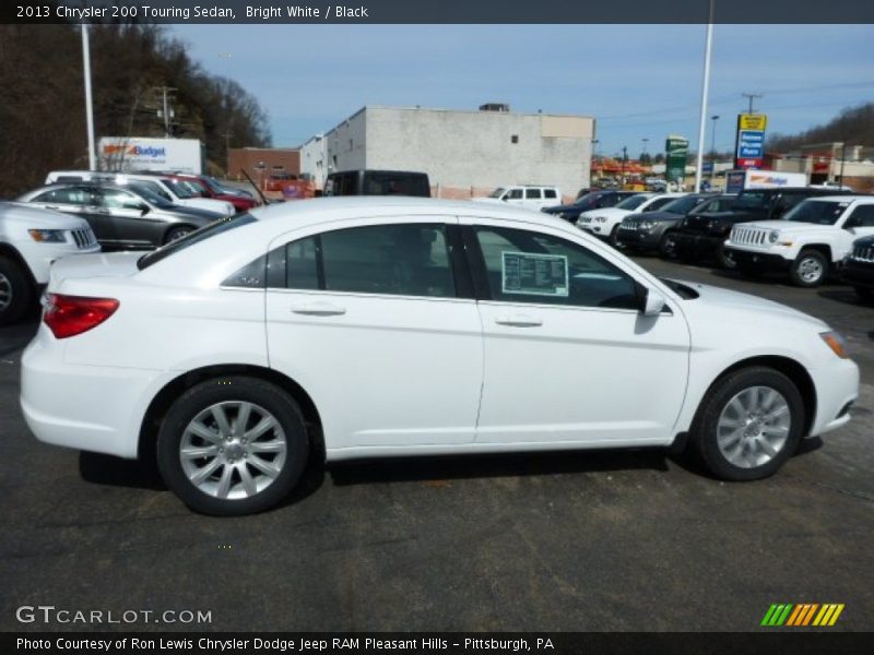 Bright White / Black 2013 Chrysler 200 Touring Sedan