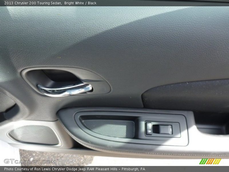 Bright White / Black 2013 Chrysler 200 Touring Sedan