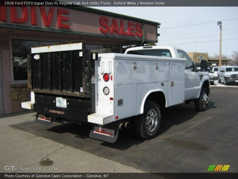 Oxford White / Medium Stone 2008 Ford F350 Super Duty XL Regular Cab 4x4 Utility Truck