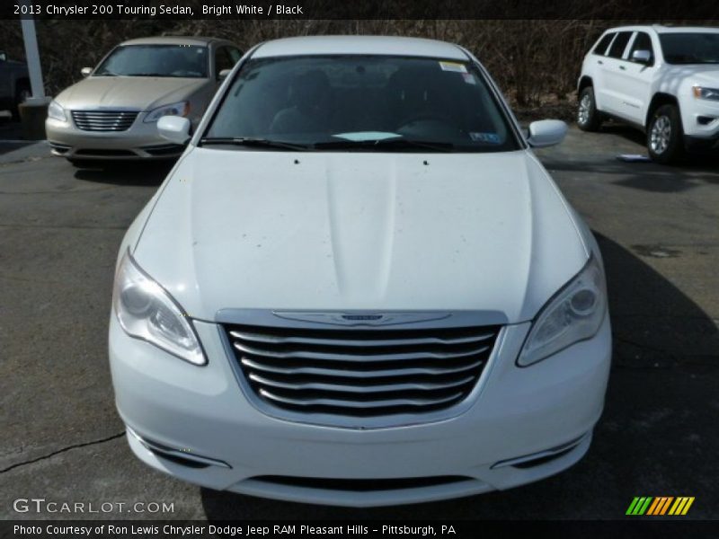 Bright White / Black 2013 Chrysler 200 Touring Sedan