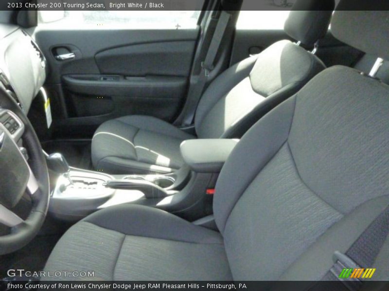 Bright White / Black 2013 Chrysler 200 Touring Sedan