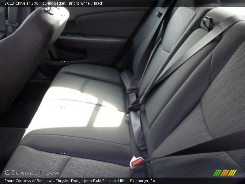 Bright White / Black 2013 Chrysler 200 Touring Sedan