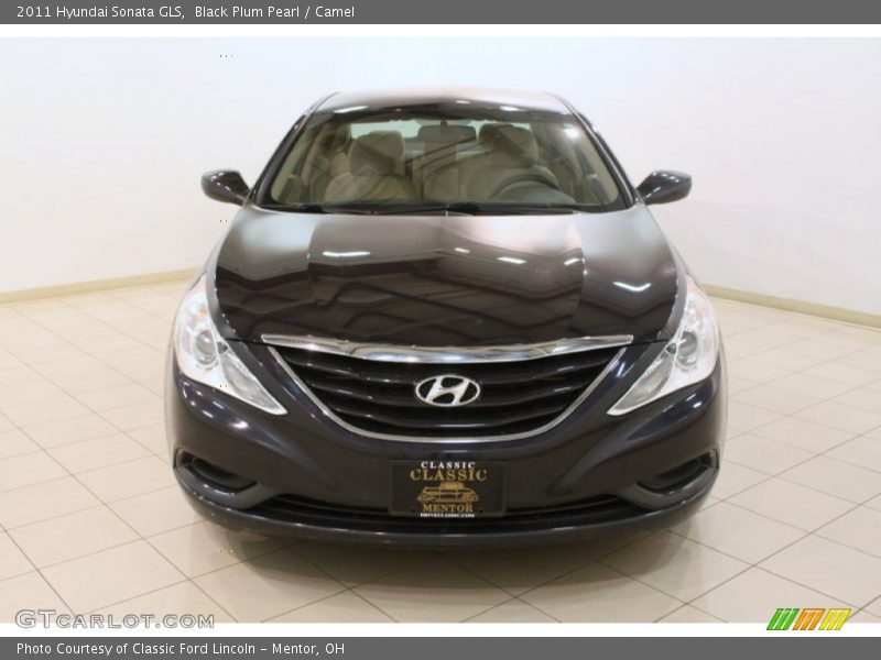 Black Plum Pearl / Camel 2011 Hyundai Sonata GLS