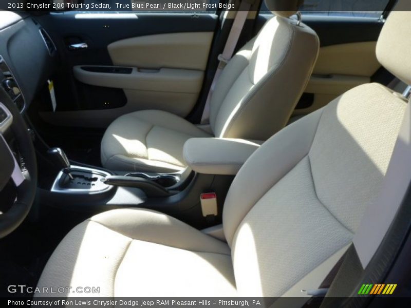 True Blue Pearl / Black/Light Frost Beige 2013 Chrysler 200 Touring Sedan